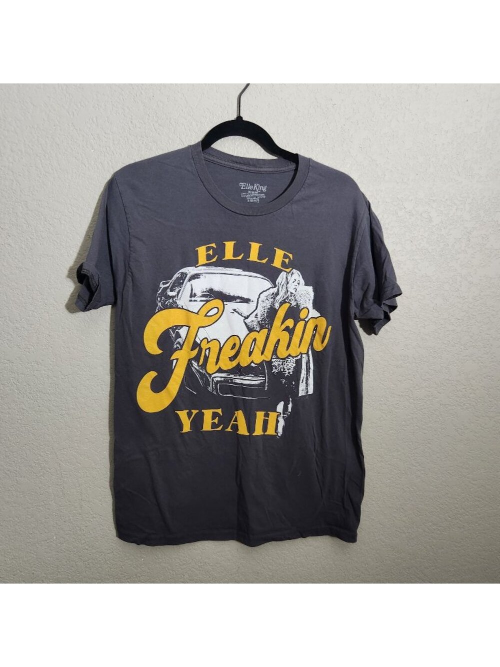Elle King Graphic T-Shirt Mens Medium Gray Tour Concert Crewneck Cotton
